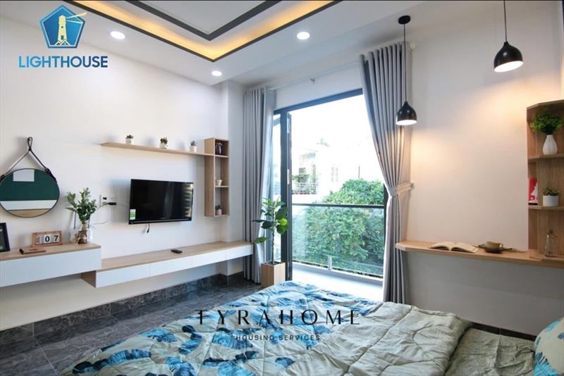 CĂN HỘ DỊCH VỤ FULL NỘI THẤT CÓ BAN CÔNG