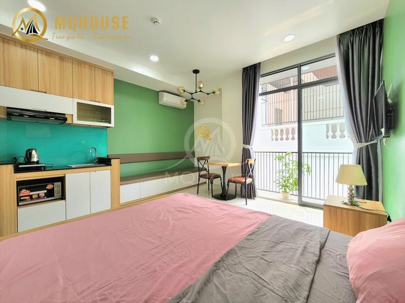 CĂN HỘ DỊCH VỤ FULL NỘI THẤT CÓ BAN CÔNG