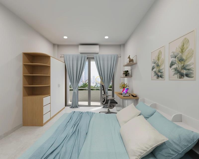 CĂN HỘ DỊCH VỤ FULL NỘI THẤT MÁY GIẶT RIÊNG CÓ BAN CÔNG