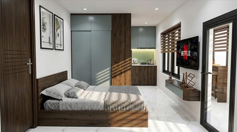 CĂN HỘ DỊCH VỤ FULL NỘI THẤT CÓ BAN CÔNG