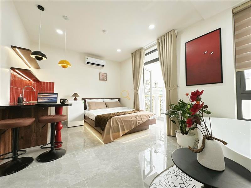 CĂN HỘ DỊCH VỤ FULL NỘI THẤT CÓ BAN CÔNG